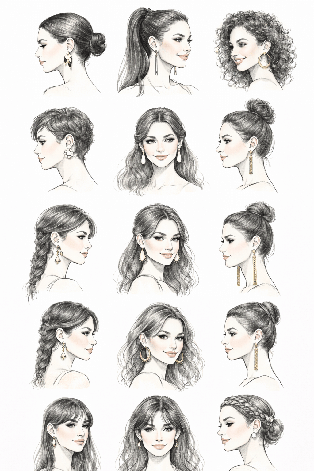 How to Wear Earrings With Different Hairstyles